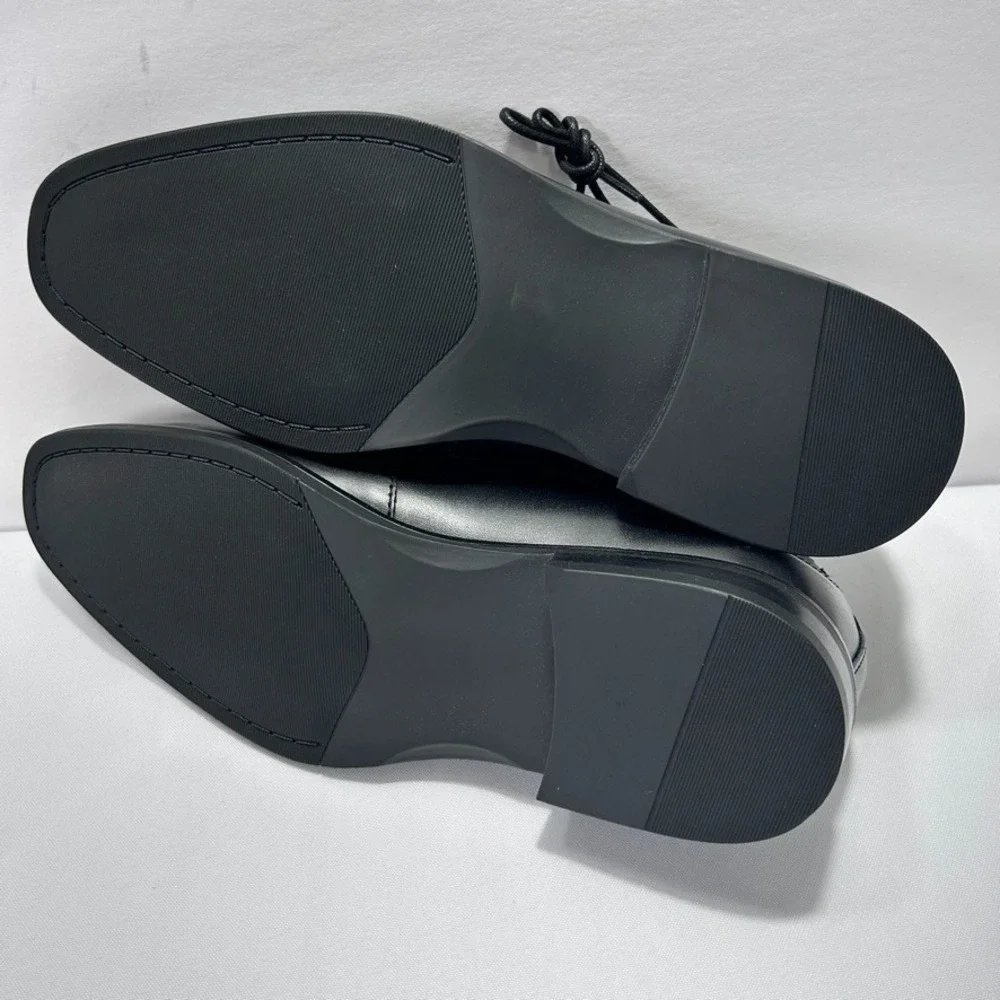 Alfani Men's Jackson‎ Pointy Toe Mixed Texture Dress Shoes Black US 9M